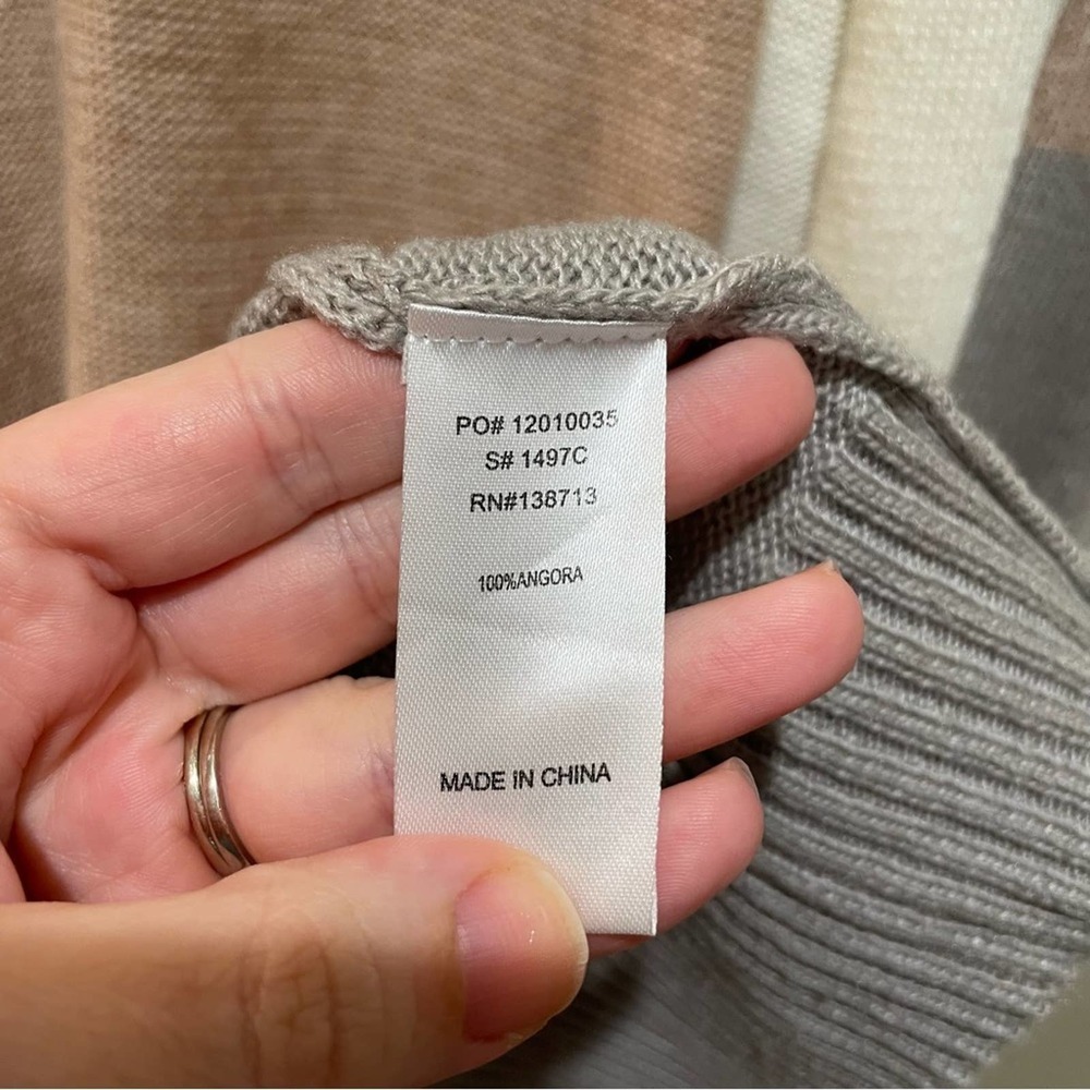 Doe & Rae Colorblock Longline Cardigan Size Small - Picture 9 of 9